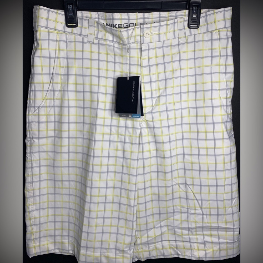 NWT - Nike Golf Shorts Mens 32 Plaid - Dri Fit Performance